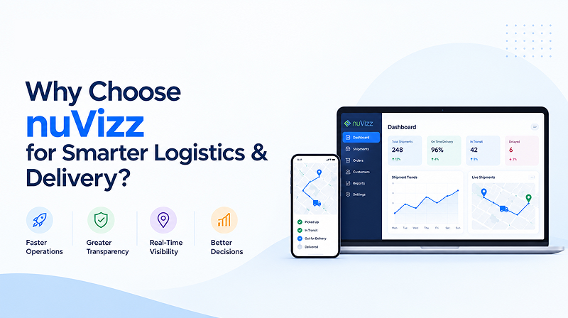 What are the benefits of using nuVizz for logistics and delivery services